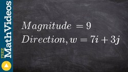 Writing the vector with a given magnitude in the direction of another vector Instructional Video