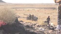 CLEAN : Clashes between government and Huthi fighters in Yemen's Marib News Clip