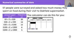 Using the fx-CG50 for statistics Instructional Video