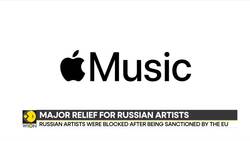 Russian artists were blocked on apple music after being sanctioned by the EU News Clip