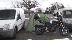 CLEAN : Belgian police scramble to block anti-vaccine convoy News Clip