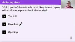 Planning a newspaper article about the solved case of ‘The Speckled Band’ Instructional Video