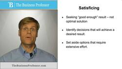 Satisficing Instructional Video