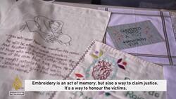 Mexican artist using embroidery to honour the victims of Israel's war on Gaza News Clip