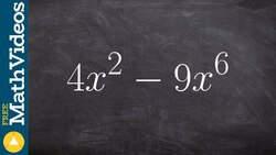 How do you factor a polynomial using the difference of two squares Instructional Video