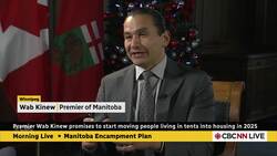 Premier Wab Kinew promises to start moving people living in tents into housing in 2025 News Clip