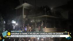 Protesters storm Hasina’s family museum in Dhaka amid political unrest and clashes News Clip