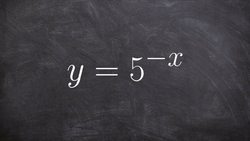 How to graph an exponential equation with multiple transformations Instructional Video