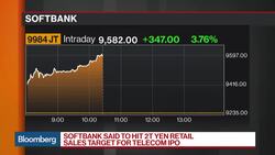 SoftBank Said to Hit 2T Yen Retail Sales Target for Telecom IPO News Clip