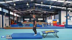 Elementary gymnastics - Mini tramp - 2 pop & pencil Instructional Video