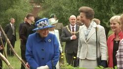 Queen and Princess Anne visit children's community project in Glasgow News Clip