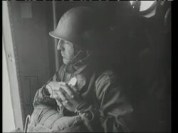 US paratroopers and North Korean POWs, 1950 Stock Footage