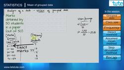 Methods for Finding Mean in Large Data Sets Instructional Video