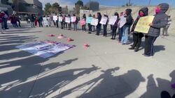 CLEAN : Protest in Mexico's Ciudad Juarez against 11 femicides so far this year News Clip