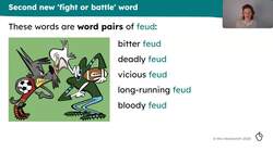 Rich vocabulary associated with fight or battle Instructional Video