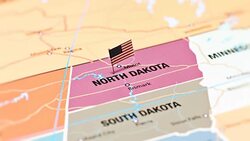 North Dakota from USA States Stock Footage