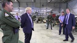 Boris Johnson visits RAF Lossiemouth in Scotland News Clip