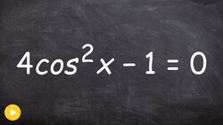 How to solve a trig equation with square roots Instructional Video