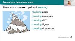 Rich vocabulary associated with the mountains Instructional Video