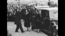 Queen Mother Elizabeth attends wedding of American heiress to Scottish Earl of Airlie News Clip