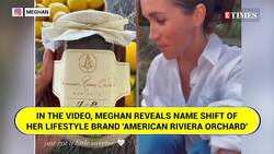 Meghan Markle Responds To Controversy Over Lifestyle Brand Name, Prince Harry Cheers From Behind News Clip