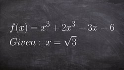 Given One Zero or Factor Find the Remaining Zeros Instructional Video