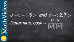 Learn how to determine the angle between two vectors in component form Instructional Video