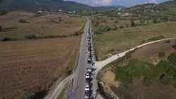 CLEAN : Albanians rush to enter Greece as virus rules change News Clip
