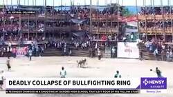 4 Killed When Stands Collapse During Colombian Bullfight News Clip