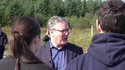 Prime Minister visits hillside wind farm on day two of Wales trip News Clip