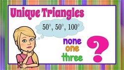 How Many Unique Triangles Instructional Video