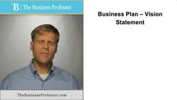 Vision Statement in a Business Plan Instructional Video