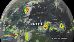 Intense String of Hurricanes Seen From Space Instructional Video