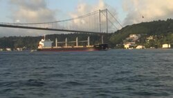 CLEAN : Second grain ship inspected in Turkey passes through Bosphorus News Clip