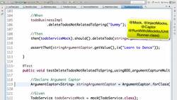 Mockito Tutorial: Learn mocking with 25 Junit Examples - Step 10: Mockito Annotations - @Mock, @InjectMocks, @RunWith, @Captor.. Instructional Video