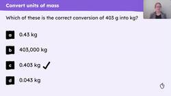 Converting units of mass and capacity Instructional Video