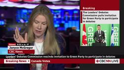 Green Party dropped from official leaders' debates News Clip