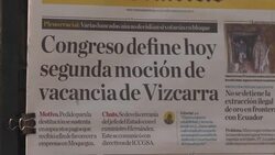 CLEAN : Peruvian people react to President Vizcarra impeachment trial News Clip