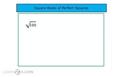 Finding the Square Root of Perfect Squares Instructional Video