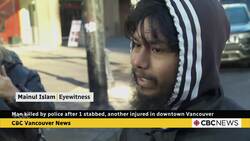 Man killed by police after 1 stabbed, another injured in downtown Vancouver News Clip