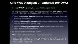 1-Way ANOVA: Theory and Excel Calculation Instructional Video