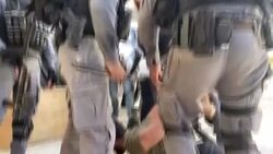 CLEAN : Israeli police arrest Palestinians to prevent demo in Jerusalem News Clip
