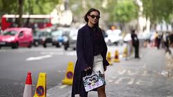 Street Style - LFW September 2018 Stock Footage