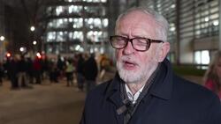 Jeremy Corbyn joins immigration policy protesters outside Home Office News Clip
