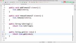 Java Programming for Complete Beginners - Java 16 - Step 03 - Extending Custom List with a Generic Return Method Instructional Video