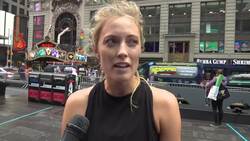 Hundreds take to Times Square for solstice yoga News Clip