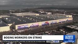 Boeing workers on strike News Clip