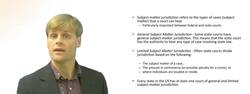 Subject - Matter Jurisdiction in Courts Instructional Video