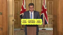 UK: Daily Coronavirus press conference in 10 Downing Street hosted by Alok Sharma MP, Part Two. News Clip