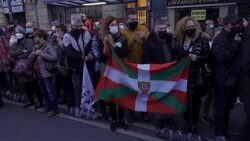 CLEAN : Protesters take part in pro-independence march in Basque Country News Clip